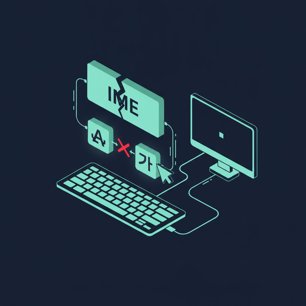 IME(입력기)의 상태 문제