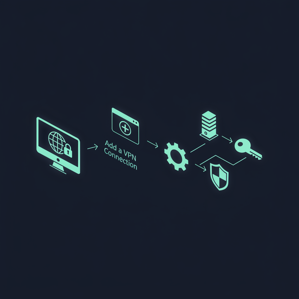 VPN 연결 추가 기본 단계